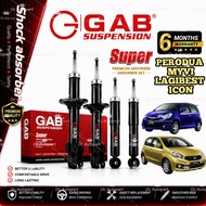 GAB SUPER ABSORBER PERODUA MYVI OLD , MYVI LAGI BEST , MYVI ICON 2005-2017 FRONT / REAR ABSORBER