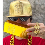 ac42.7 1kg Gold Bar Lightweight Plastic Material Fancy Props Rich Theme Party Millionaire
