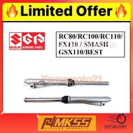 SUZUKI RC80 FRONT FORK ASSY pnp RC100 RC110 FX110 SMASH GSX110 BEST FORK DEPAN BATANG FORK FX GSX 11
