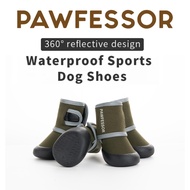 PAWFESSOR 360 Reflective Design Pet Dog Anti-slip Waterproof Shoes Sport Pet Boots