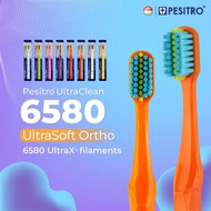 Pesitro 6580 ortho ultrasoft ultra clean ultra soft / braces toothbrush / ortho toothbrush / ortho /