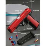 1911 Manually Ejecting Toy Gun For Teenagers, 10 Soft Bullets, 8 Shells, A Shooting Game For Teenage
