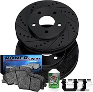 Power Sport Front Brakes and Rotors Kit |Front Brake Pads| Brake Rotors and Pads|Ceramic Brake Pads 