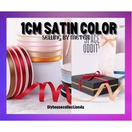 (1 Meter) 1cm Ribbon Satin Ribbon Gift Ribbon Color