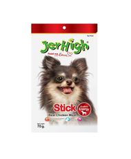 (12 ซอง) Jerhigh Chicken Stick ขนมสุนัขเพิ่มพลังงาน ซอง 60กรัม (ไม่มีกล่อง)