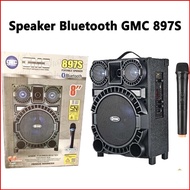 GMC 897F Speaker GMC 897F Multimedia Speaker Portable Ampli Meeting Karaoke 8 Inch
