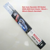 Hyundai i30 Sedan 2020-2023 wipers, size 16inch - 26inch Bosch Aerotwin