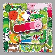 50pcs Caterpillar Graffiti Stickers Water Cup Stickers Luggage Stickers Stationery Box Stickers Guit