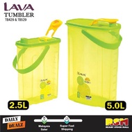 LAVA Plastic Water Bottle Tumbler With Handle 2.5L TB429 & 5L TB529/Botol Air Minuman Dengan Pemegan