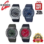 G Shock Original 100% Man GM-2100-1A GM2100 GA-2100 Silver Black Resin Band man Quartz Sport  Waterp