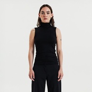 Bread & Boxers 女用無袖高領上衣 - 黑