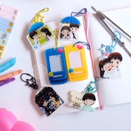 Lovely runner keychain and photo card holder