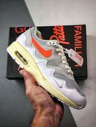 Nike x Patta Air Max 1 '87 'White & Hyper Crimson' sneakers