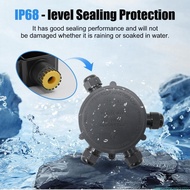 jenniferagg.my Universal IP68 Terminals Junctions Box ABS for Electrical Wire in Wet Location