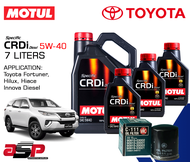 Motul Specific CRDI Diesel 5W-40 Fully Synthetic Diesel Oil 7 Liters for Toyota Fortuner, Hilux, Hiace Diesel
