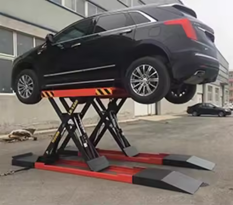 Factory Price 4000kg 1.2m/1.4m/1.6m/1.8m Hydraulic Mobile Scissor Car Lift Movable Scissor Lifter Fo