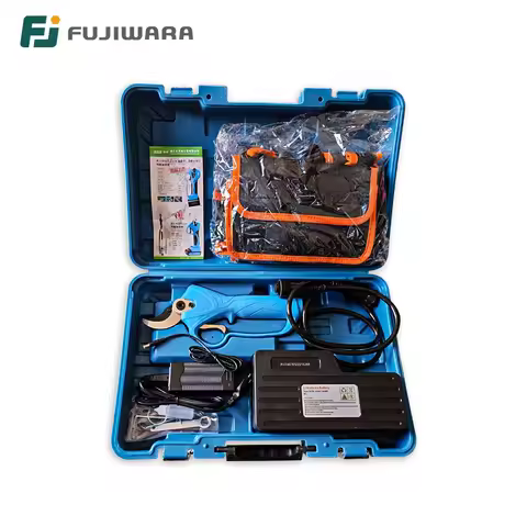 FUJIWARA 36V Lithium Pruning Shears Electric Branches Scissors 0-40mm High Branch Hedge 1.2-1.8m Tri
