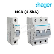 Hager MY140 MY310 MY140E MY310E 1 Pole 3 Pole 4.5kA Miniature Circuit Breaker MCB ABL Sursum Schneid