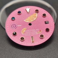 29MM Pink Watch Dial Luxury Diamond Rhinestone Dial for 2836 8200 Watch Movement