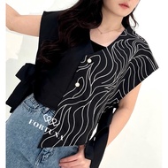 Oslo Embroidery Vest by FORTUNA Embroidery Vest Vest Woman