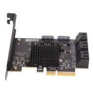 SATA Card, PCIE to SATA 3.0 Expansion Board, 8 Port SATA3.0 Interface, 6Gbps PCI E X1 X4 X8 X16 SATA