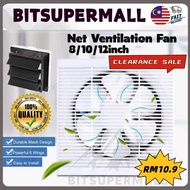 COD 8" Exhaust Fan Shutter Ventilation Fan Bilik Kipas Ekzos Fan Dapur Asap Household For Kitchen
