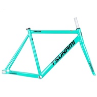 TSUNAMI SNM-100 Bianchi Mint Green Fixie Frameset | Fixed Gear SNM100 Track Bicycle Frame