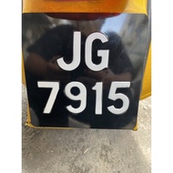 Number plate vespa classic