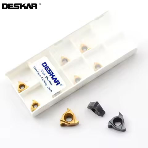 10PCS DESKAR 11IR 11ER A55 A60 1.0ISO 2.0ISO 1.25ISO LDA LDC CNC Lathe Cutter Threading Carbide Inse
