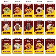 Wall decoration Cafe Poster home decoration dining cafe trendy Menu cafe display custom food stall