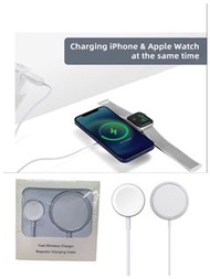 (2in1 iwatch iPhone 充電器)Portable Wireless Charger, 2 in 1 Magnetic Charging for Apple Watch Series S
