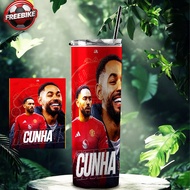 THERMAL CUP GIFT PREMIUM GOODS MADE OF STAINLESS STEEL WITH Impressive CUNHA PRINT