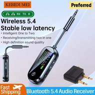 C83 Plus Bluetooth 5.4 Transmitter Receiver 2-in-1 Stereo 3.5mm AUX Airplane Audio Wireless Adapter 