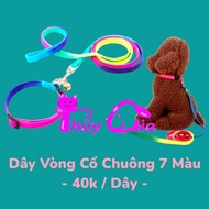 7-color collar leash for pets