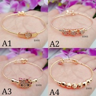 Children's bracelet 21 models 24k gold plated durable imported star+