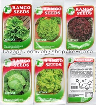 Ramgo Seeds Lettuce Leafy Lollo Bionda & Lettuce Black Simpson