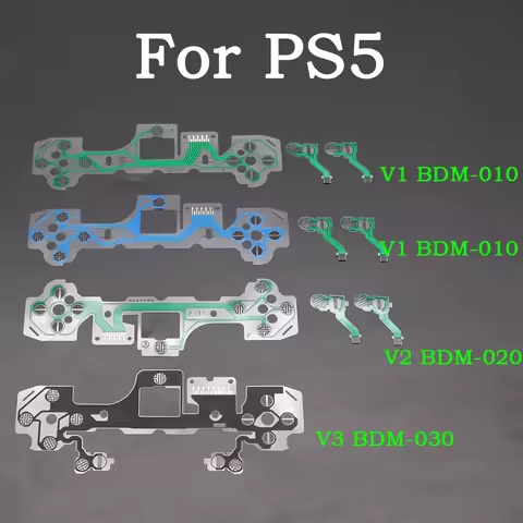 2-10pcs/Lot Replacement Original for Ps5 Conductive Film V1.0 2.0 3.0 Game Pad Controller Button Fle