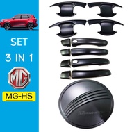 !!ห้ามพลาด!! [มือจับดำ] ชุดแต่ง MG-HS เบ้าประตูมือจับฝาถัง ดำด้าน MG HS (มีปุ่มกดระบุ)    JR3.14243⚡