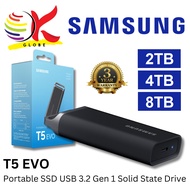 SAMSUNG T5 EVO PORTABLE EXT SSD USB 3.2 GEN 1 EXTERNAL SOLID STATE DRIVE WITH SAMSUNG MAGICIAN SOFTWARE - 2TB 4TB 8TB