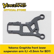 Yokomo Graphite front lower suspension arm (L) +0.5mm for BD11 for remote control car (B11-008FL1)