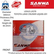 LEXUS LX570 / TOYOTA LAND CRUISER UZJ200-UZJ201 (FRONT/ REAR) BRAKE DISC ROTOR-BRAND 100% ORIGINAL S