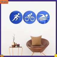 olimpidd|  Acrylic Mirror Wall Decals for Home Decor Wall Stickers for Triathlon Enthusiasts Triathlon Acrylic Mirror Wall Stickers Bedroom Decor Self-adhesive Ornamental Decals