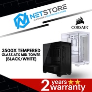 CORSAIR 3500X TEMPERED GLASS ATX MID-TOWER (BLACK/WHITE)
