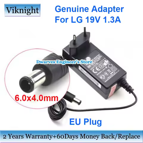 Genuine ADS40FSG-19 19V 1.3A 25W Monitor Power Adapter Supply For LG FLATRON E2242C-BN 22EA53V-P IPS