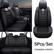 5-seater หนัง PU หรูหราแบบสากล Sarung Jok Mobil เคสป้องกันเสริมรถเต็มรูปแบบสำหรับ MG ZS EV PLUS HS Z