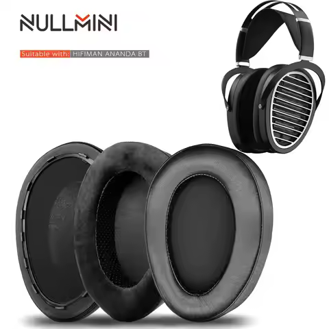Nullmini Earpads for HIFIMAN ANANDA BT Headphones Ear Cushion Earmuffs Headband Comfortable Replacem