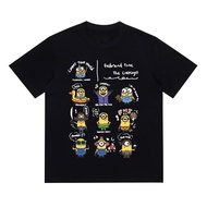 Minions print T-shirt Minions short sleeves Cotton Tee