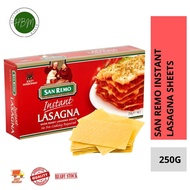 READY STOCK SAN REMO INSTANT LASAGNA SHEETS 250G / OVEN READY LASAGNA SHEETS