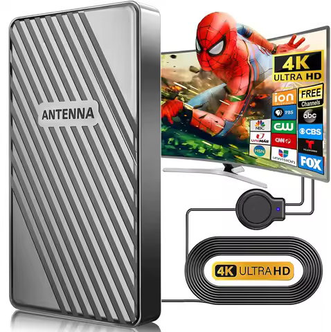 2026 TV Antenna for Smart TV and Old TVs 360° Signal Reception waterproof Outdoor TV Antenna with Am