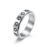 Ladies' Anxiety Ring Rotating Ring Titanium Anxiety Ring Ladies' Jewelry
